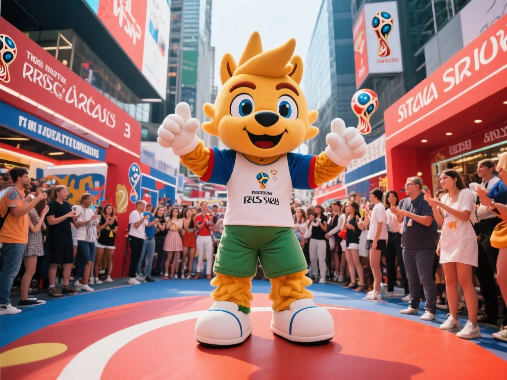 世界杯吉祥物主题快闪活动落地商圈 世界杯吉祥物主题快闪活动落地商圈